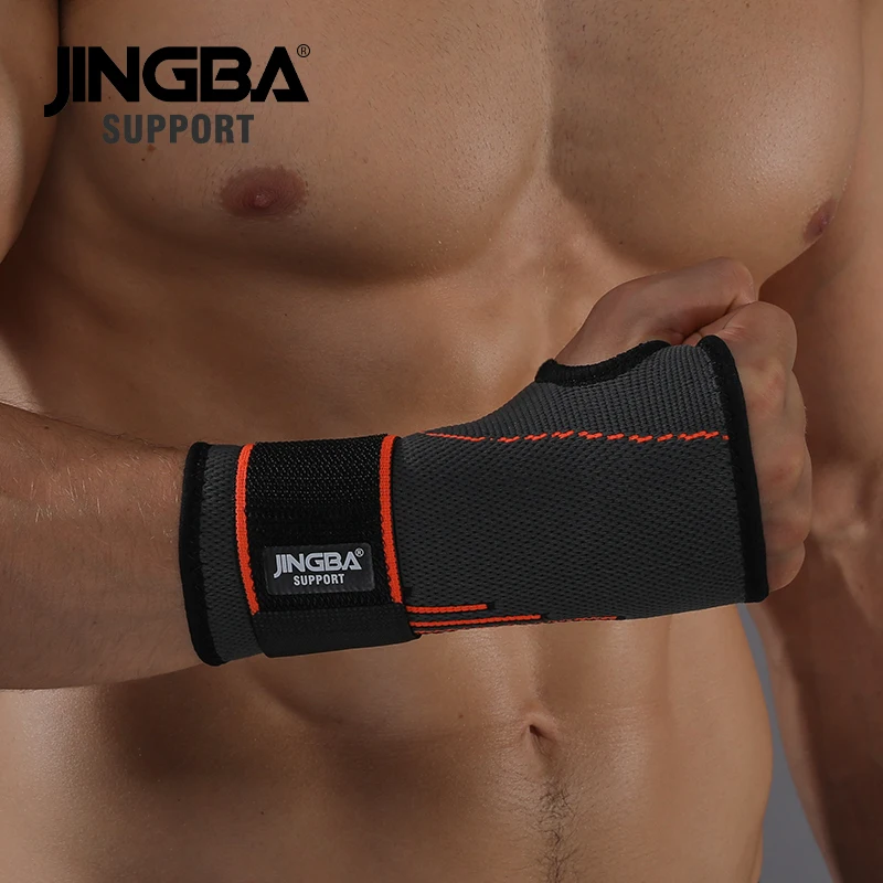 JINGBA SUPPORT 1PCS Sport Protective Gear Boxing hand wraps support+Weightlifting Bandage Wristband Support Weightlifting Straps Wrist Brace Wrist Guard Wrist Support Band Wrist Straps Wrist Support Wrist Sweatband