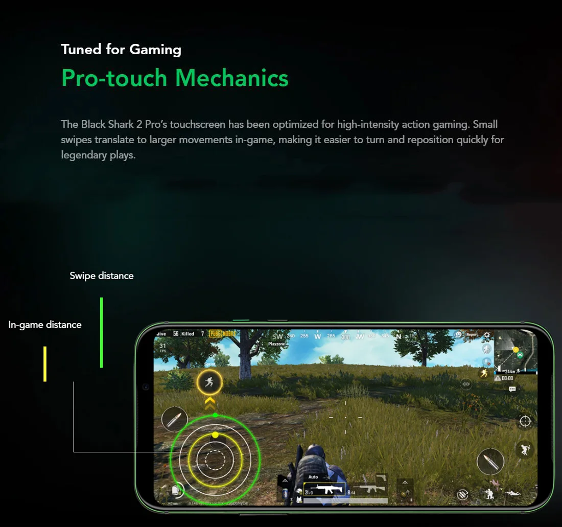 Global Rom Black Shark 2 Pro 12GB RAM 128GB ROM Gaming Smartphone  6.39 AMOLED Screen Snapdragon 855+ 48MP 4G Game Mobile Phone