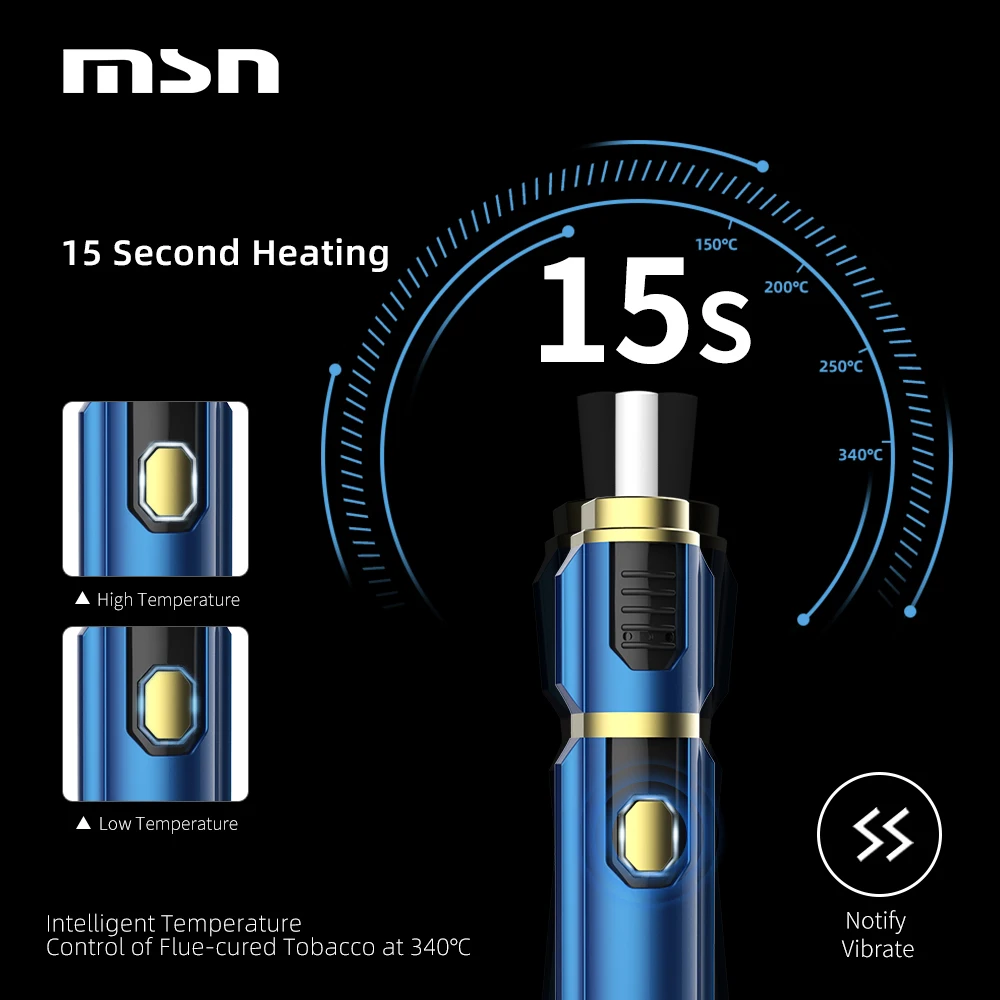  MSN M20 900 mAh Heat Not burn atomizer electronic cigarette device vaporizer kits fit for ICQS