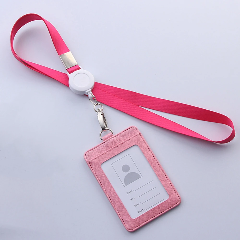 New Card Holder Employee ID Card Cover Work Certificate Identity Badge ID Business Case With Neck Lanyard