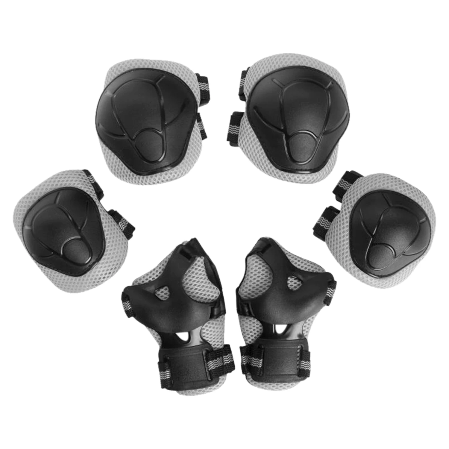 

6 Pcs Size S Protective Equipment Set Knee Pads Elbow Pads Palm Pads Guard for Outdoor Children's Sports Safety Protection Gears