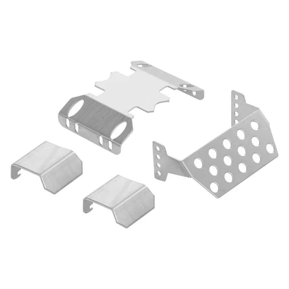 

4-piece Set For Axial Scx Ii Underbody Protection Panel Metal Chassis Armored Axle Protection Plate Model Accessories