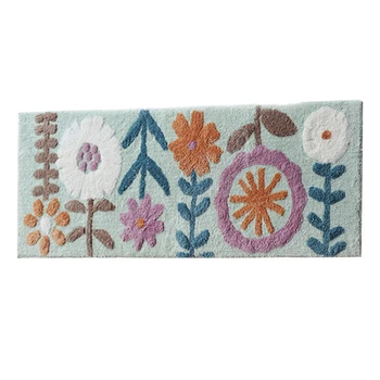 

Cute Pattern High Water Absorbent Bathroom Carpet Bath Mat Multi Sizes Bathroom Mat Rug Anti-Slip Toilt Balcony Bath Rug Pad