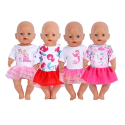 Vêtements de poupée de 18 pouces, vêtements décontractés, robe de fille faite à la main, accessoires de poupée, bricolage, Costume de bébé Reborn, cadeaux de noël 