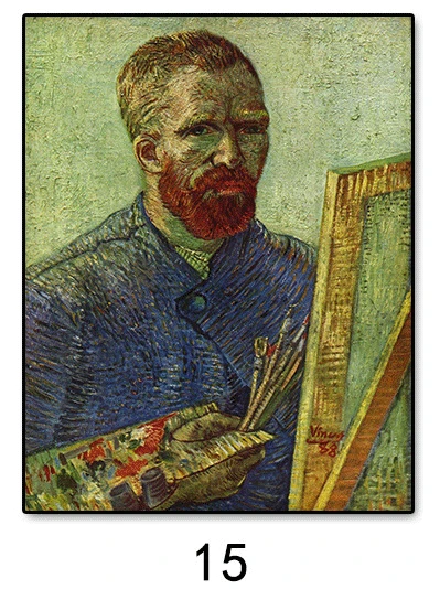 Ван Гог известные стены искусства холст репродукции картин голова скелета с горящей сигаретой декоративные картины на холсте - Цвет: 15