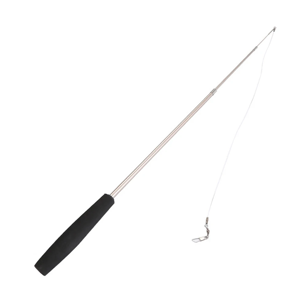 20Pcs Pet Cats Kitten Teaser Retractable Wand Fish Feather Ball Scratch Chew Toy