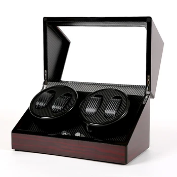 

New arrival High Class Double Automatic Watch Winders Wooden Motor Storage Display Watches Box EU/US/AU/UK Plug Watch Winder Box
