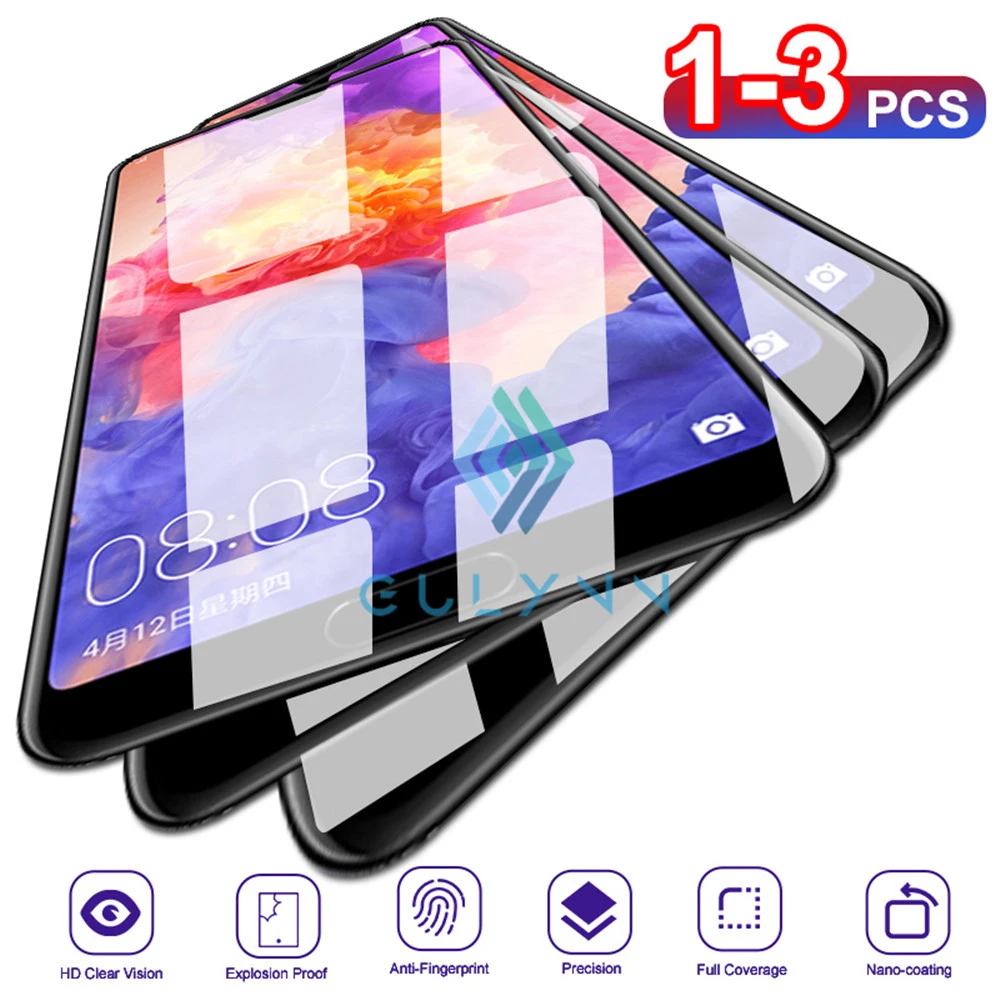 3 Pz/Lotto Copertura Completa In Vetro Temperato Protettivo Per Huawei Honor 9X 30 10 20 Pro Lite 20S P Smart Z Plus 19 Vetro Proteggi Schermo