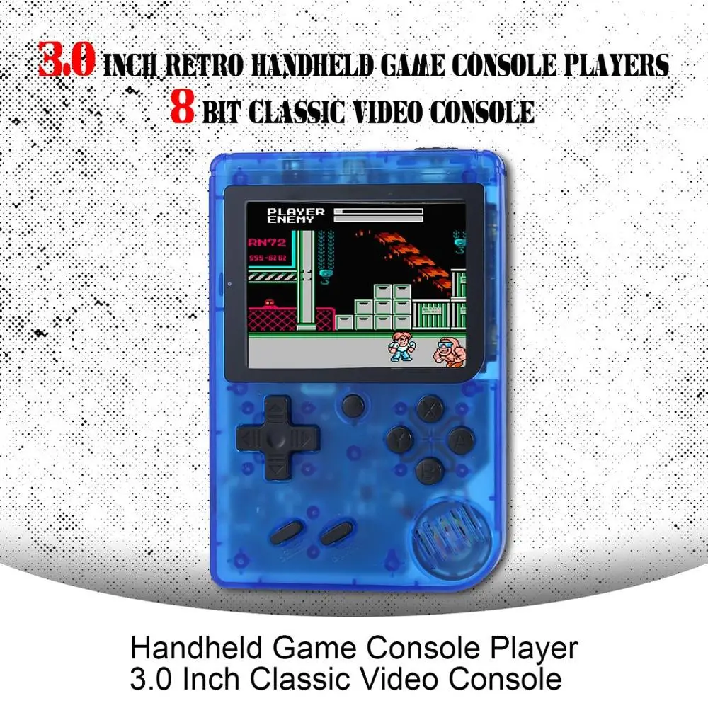 

Retro Portable Mini Handheld Game Console 8-Bit 3.0 Inch Color LCD Kids Game Player Built-in 360 Games