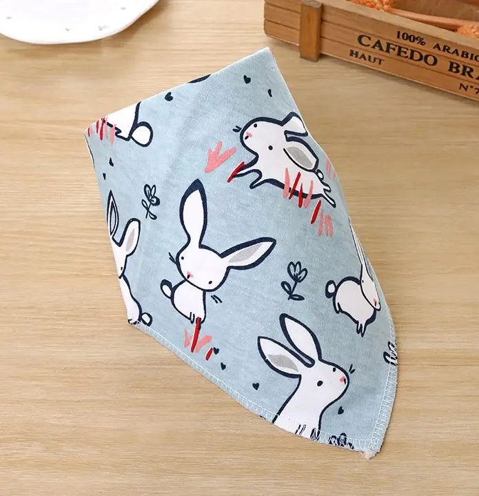 Baby Bib Boy Girl Bib Water Absorption Bib Snoring Cloth Triangle Cotton Baby Scarf Snoring Baby Eating Accessories - Color: h
