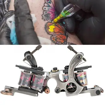 

Rotary Tattoo Machine 2pcs Professional Coil Tattoo Machine for Liner Shader Beauty Body Tattoo Device Permanent Make Up