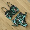 Mujer High Patterned Print Waist Bikini Set 18