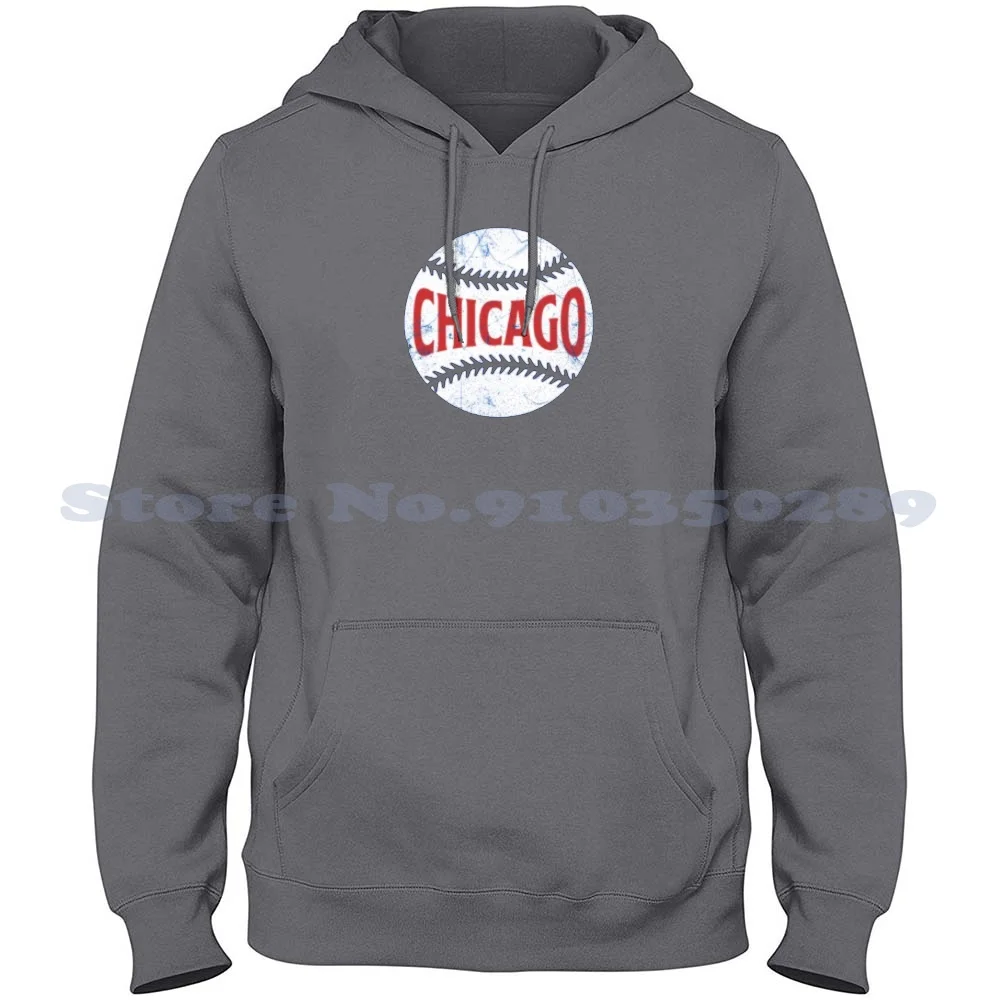 -Blue Streetwear Sport Felpa Con Cappuccio Felpa Baseball Baseball Design Baseball Team Sport Sport Cubs Cubbies Chicago Uganda