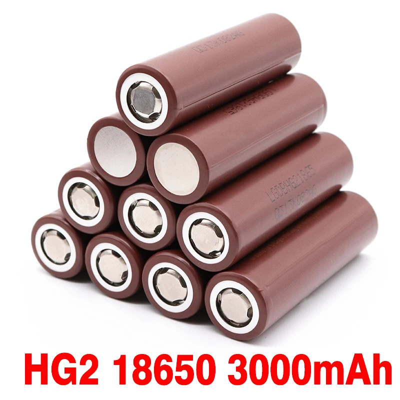 100% Новый оригинальный аккумулятор HG2 18650 3000 мАч 18650HG2 3 6 V предназначенный для hg2