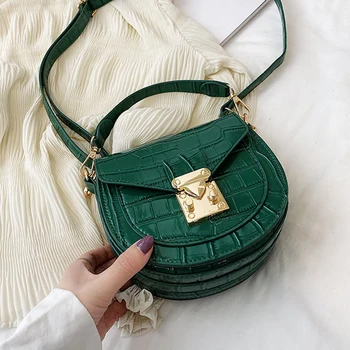 

Green Stone Pattern Leather Small Bags Crossbody Bag For Women Sac A Main Female Shoulder Bag Female Handbags And Purses