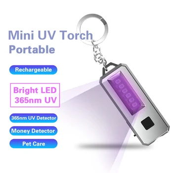 

Mini UVB UV Flashlight Black Light LED 395 nM Ultraviolet Torch Blacklight Detector for Dog Urine, Pet Stains and Bed Bug