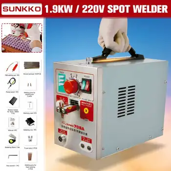 

SUNKKO S709A Battery Spot Welder 3.2KW LED light Pulse Battery Spot Welding Machine for 18650 Battery Pack Welding Spot Welders