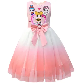 

kids Lol Dress Sleeveless Baby Kids Fashion Princess Dresses for Girl Cartoon Dolls Cosplay Birthday Party Carnival Clothing