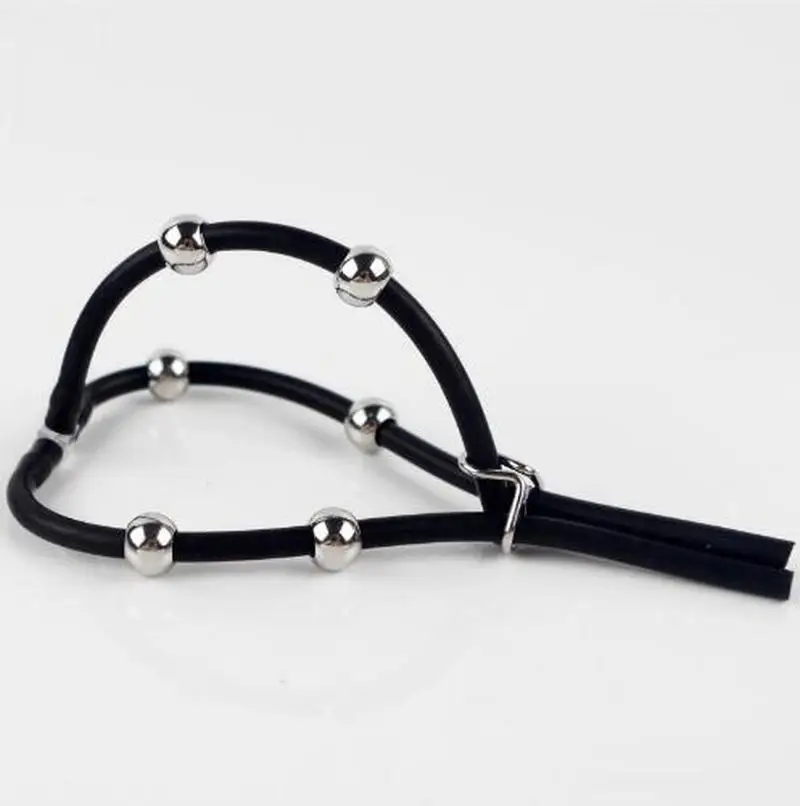 Electrosex Play Glans Rubber Loop with Urethral Insert