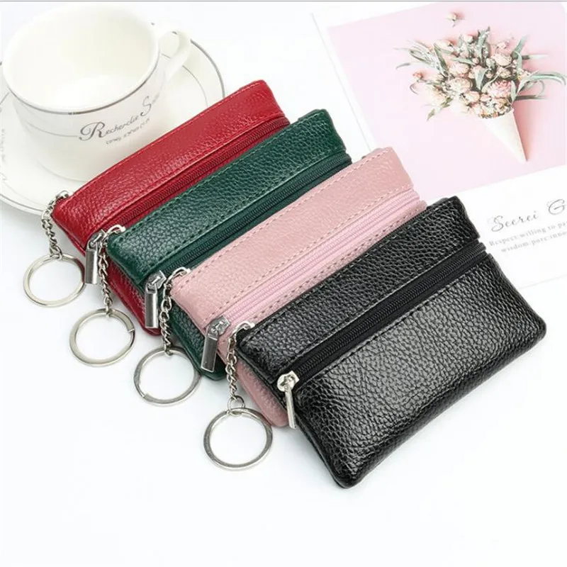 Купить PU Leather Coin Purses Women's Small Change Money Bags Pocket Wallets Key Holder Case Mini Functional Pouch Zipper Card Wallet  Багаж и | Key Wallets (1005002985297838)