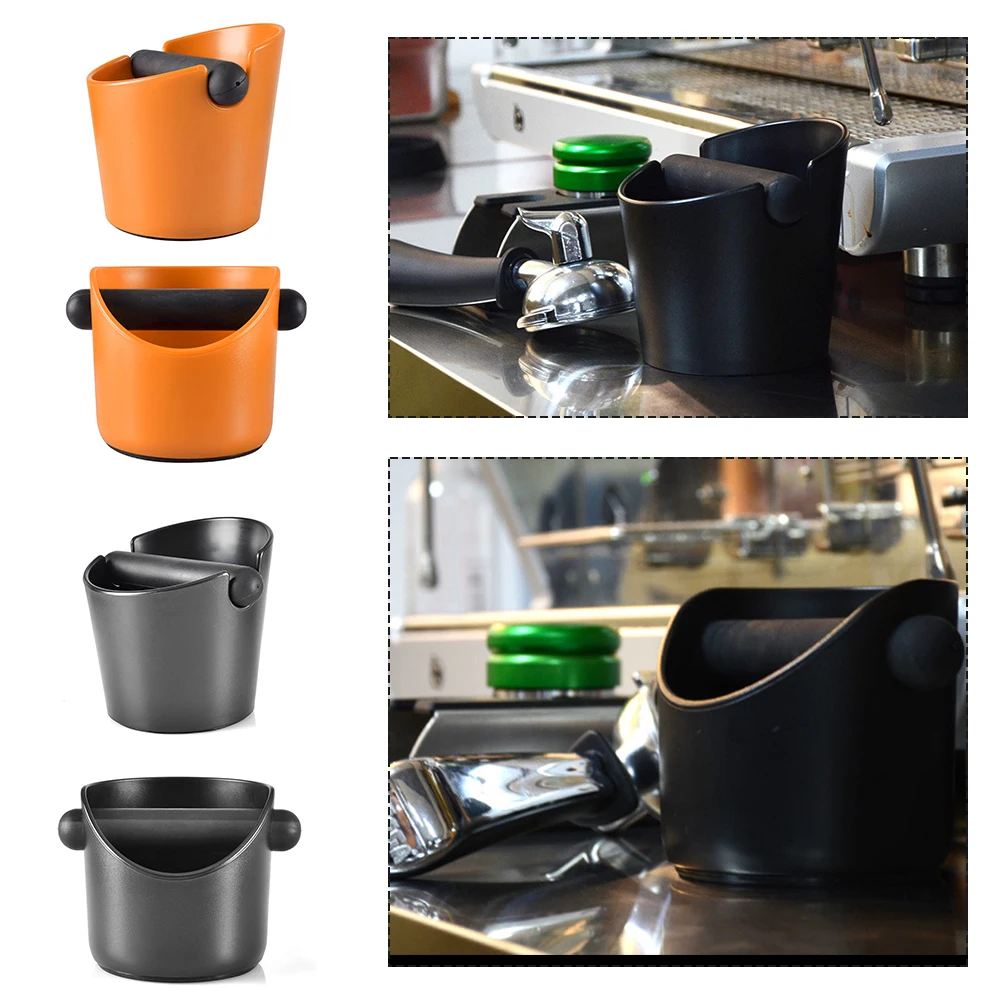 

Coffee Grind Knock Box And Espresso Dump Bin Shock-absorbent with Detachable Knock Bar Coffee Tools For Barista Bar Kitchen