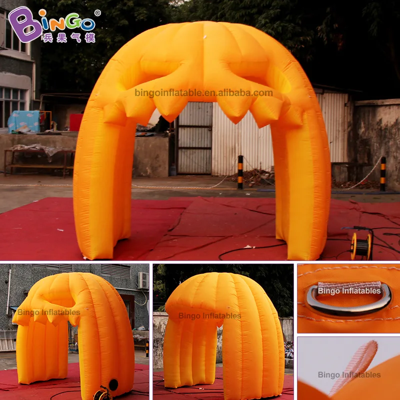 Подгонянные 3x2,6 метров надувные тыквенные арки/Хэллоуин тыквы наружные надувные игрушки