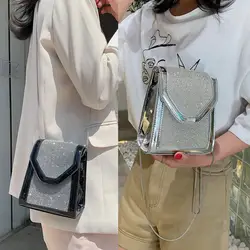 Сумка на плечо в Корейском стиле с яркими звездами, новинка 2019 года, Весенняя и летняя стильная сумка на плечо, простая лазерная сумка на