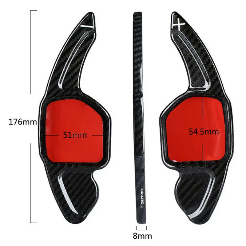 

Carbon Fiber Gear DSG Steering Wheel Paddle Shifter Cover Fit For Audi S8 08-10