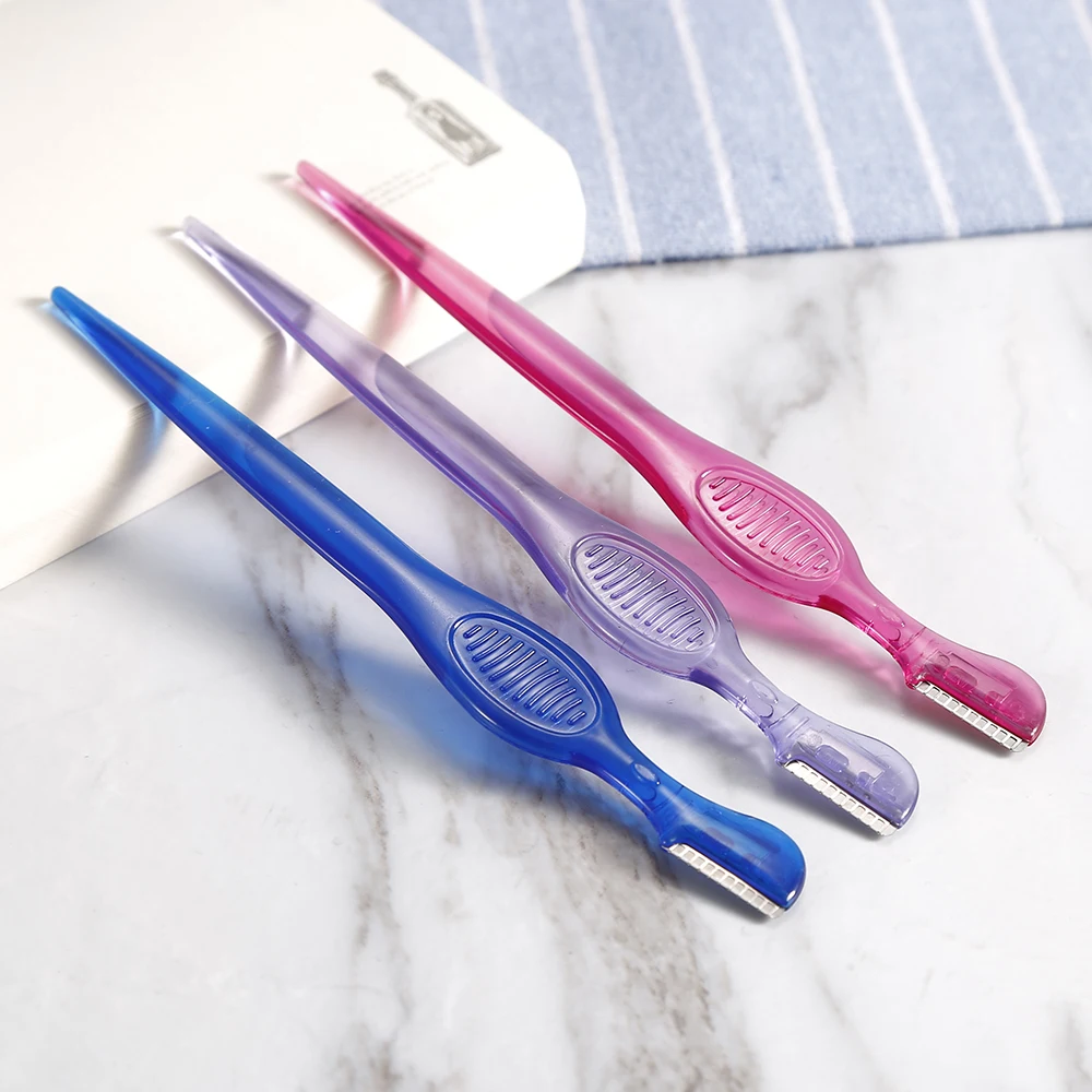 3/2/1Pcs Women Facial Razor Eyebrow Trimmer Eye Brow Shaping Blades Brow Shaver Knife Face Hair Remover Cosmetic Makeup Tools