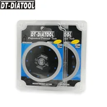 

DT-DIATOOL 2pcs/pk Premium Diamond Reinforced core ring Cutting Disc X Mesh turbo Saw Blades Dry Wet Cutting Wheel Dia 125mm/5"