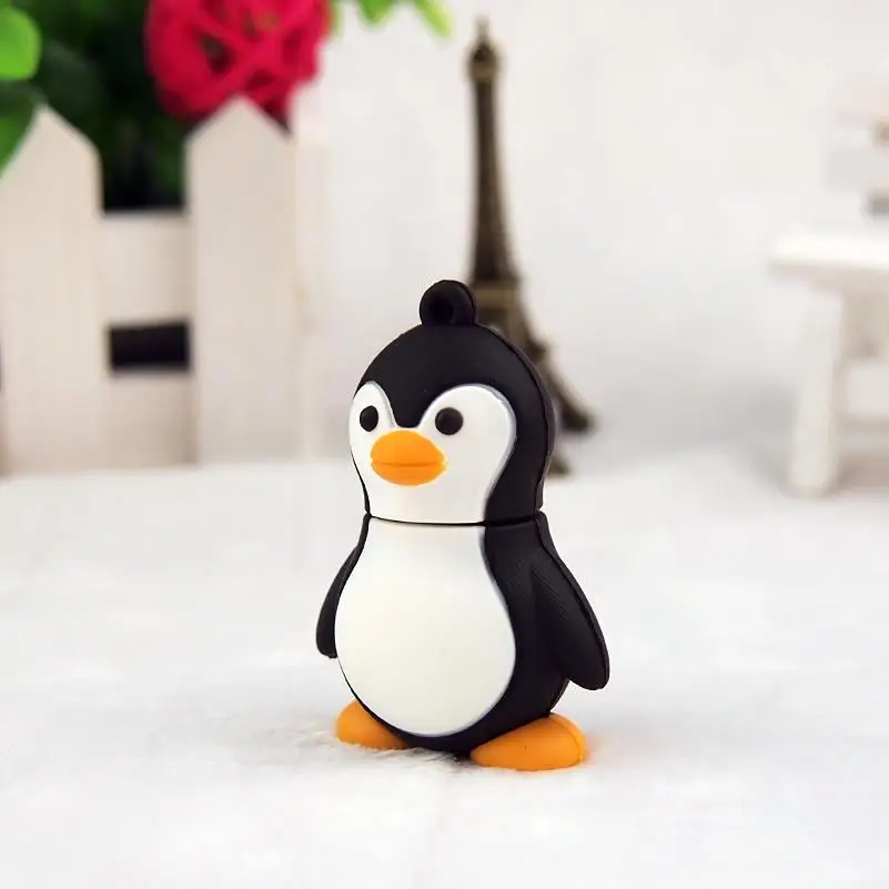 Милые животные USB флешдрайв Пингвин флеш диск 2 0 фотографии подарки Флешка 64 ГБ 32