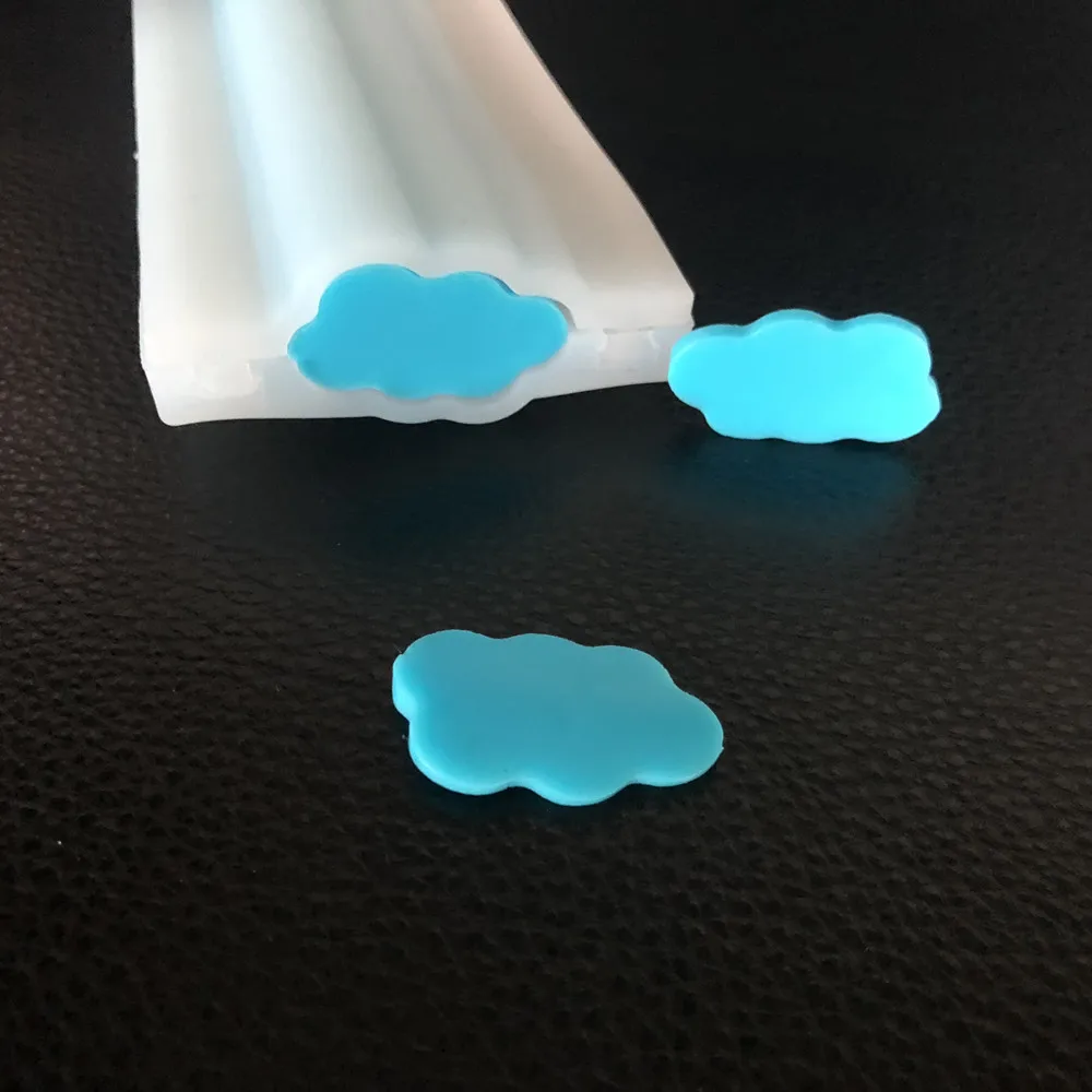 Силиконовая форма для мыла в форме облака, круглая луна, квадратный цветок, дельфин, звезда, форма сердца, трубчатая колонна, сделай сам, форма - Цвет: cloud tube soap
