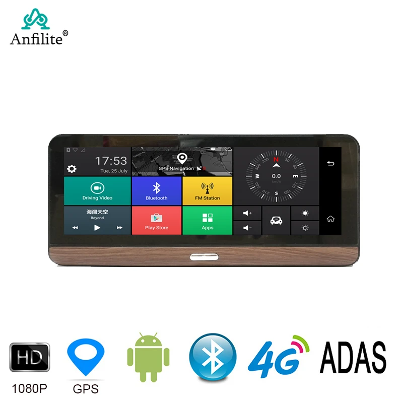 Anfilite 3G/4G Автомобильный видеорегистратор Камера 7 8 дюйма Android 5 1 GPS gps навигатор для