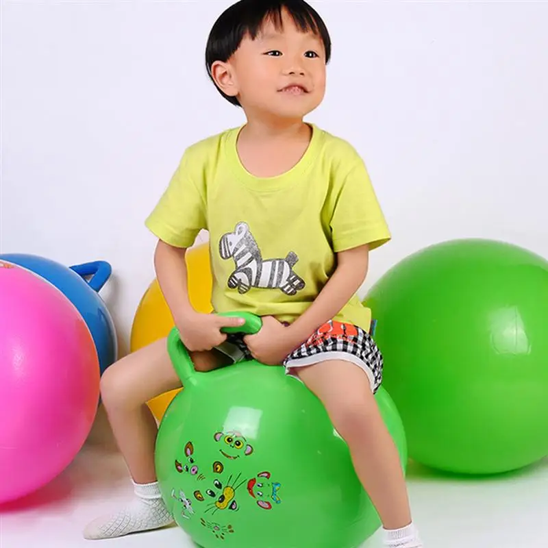 exercise ball with handle