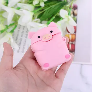 

Pink Pig Pattern Protective Case Soft Silicone Cover for airpods 1/2 Accessory X3UA