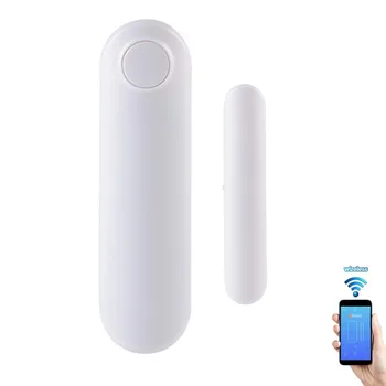 

WiFi Smart Door Window Sensor Phone APP Control Compatible With Alexa Google Assistant Rechargeable No Hub Required New