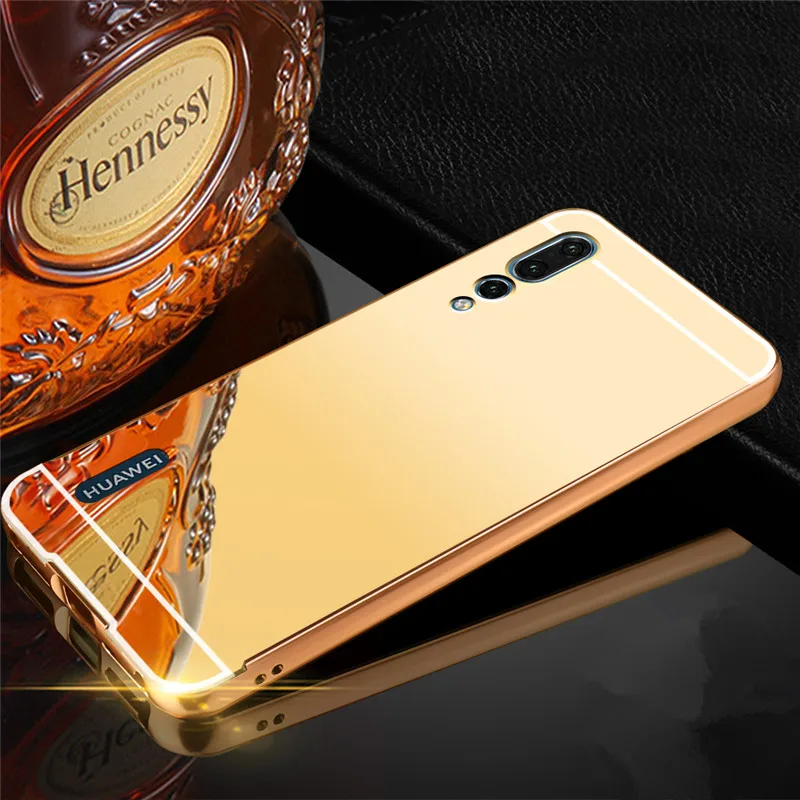 Роскошные зеркальные Чехлы розового золота для Huawei honor 8 9 10 Lite enjoy 7s Plus 2019