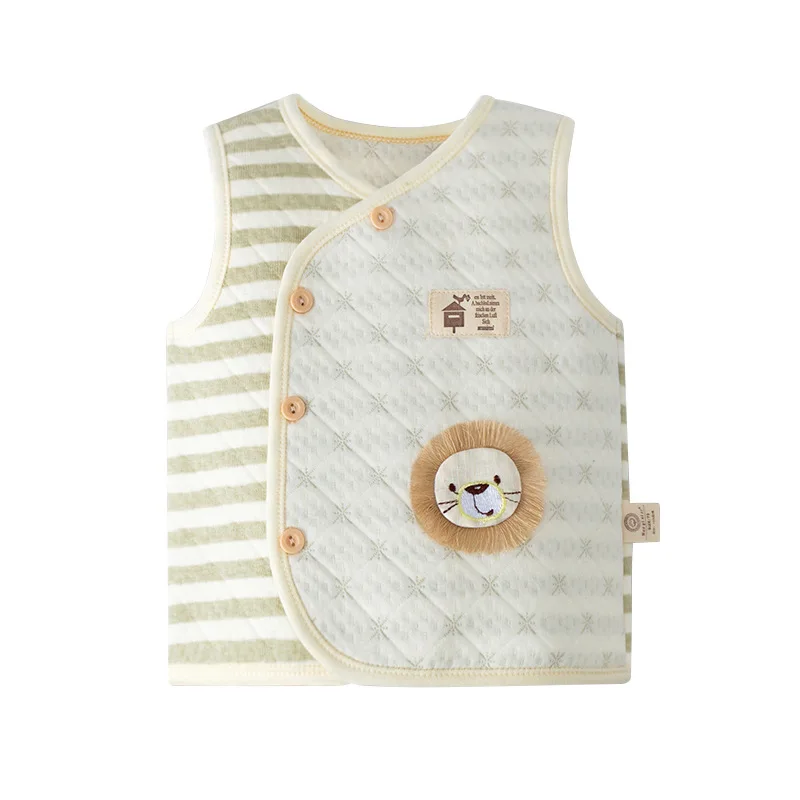 

0-24M Baby belly vest cotton autumn and winter baby bottoming sleeveless boys and girls newborn children autumn vest clothing