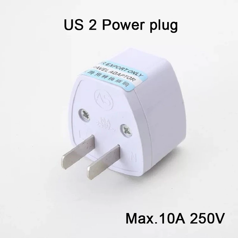 US 2 Power plug Штепсельная вилка переменного тока, универсальное зарядное устройство для путешествий в Великобритании, США, Австралии, ЕС - Цвет: US 2 Power plug