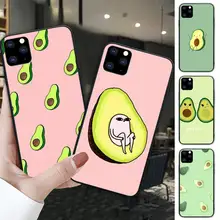 Art Funny Tumblr Avocado Black Silicone Cover Case For Iphone Se 2020 6 6s 7 8 Plus X Xs Max Xr 11 12 Pro Max Funda