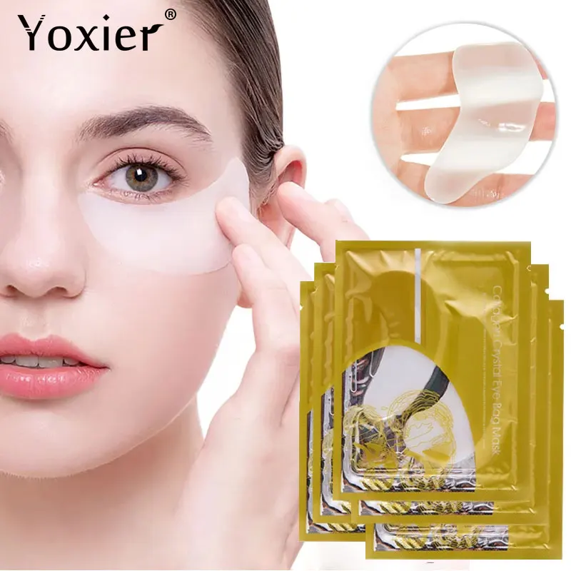 

5 пар/10 шт., увлажняющие и омолаживающие маски для кожи вокруг глаз, с гиалуроновой кислотой, от Тёмных кругов и мешков под глазами, коллагеновое укрепление