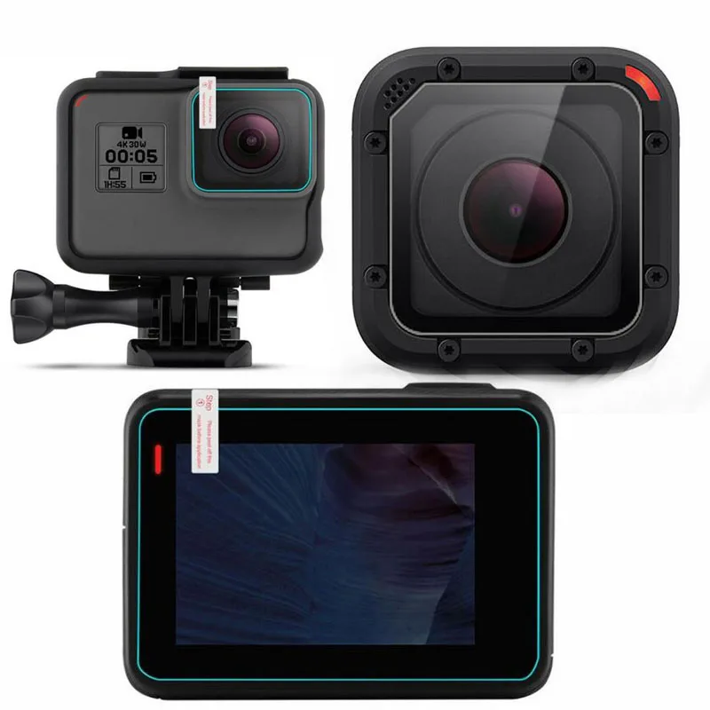 Защитный чехол из закаленного стекла для GoPro Hero5 Hero6 Go Pro Hero 5 6 Black 4 Session camera Защитная