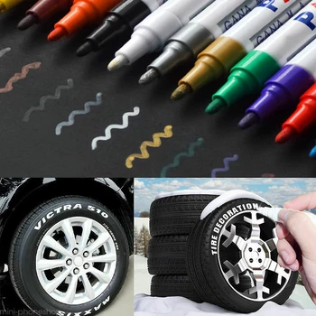 

2020 Hot Sale White Waterproof Permanent Paint Marker Pen Car Tyre Tire Tread Rubber Metal Marker Odorless Non Toxic