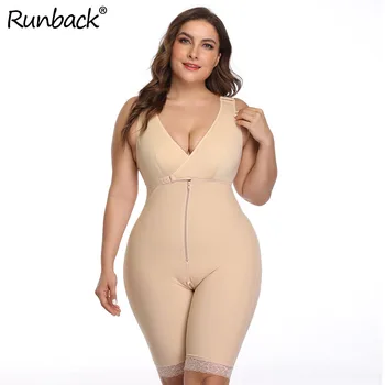 

Waist Trainer Body Shaper Women Bodysuit Slim Full Body Zipper Shapewear Tummy Control Corset Gaine Amincissante Femme