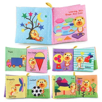

4 Pcs Baby Soft Cloth Books Set Non-Toxic Soft Clothing Book Educational Toys K92D