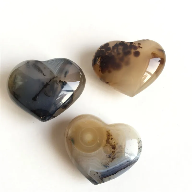 

Natural Agate Heart Shape Sample Specimen Reiki Healing Gift