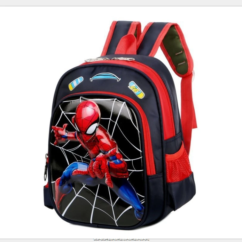 Disney-mochila con diseño de dibujos animados de coches de Frozen para niños y niñas, mochila con diseño de animales de Spiderman, regalo escolar para guardería