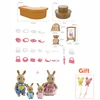 1/12 Simulation Forest Rabbit Family Dollhouse Critters Handbag Shop Furniture Accessories Toys for Girls Gifts 6