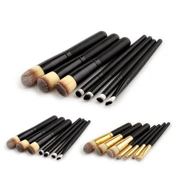 

Pro 7 Pcs professional makeup brush Set tools Powder Foundation Eyeshadow Lip Eyeliner Blush Face Makeup Brushes