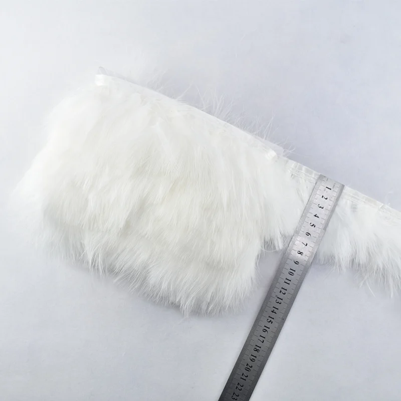10 м/лот натуральные перья Marabou отделка бахрома турецкие для поделок лента боа